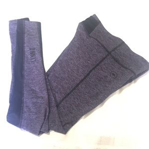 Onnit heathered high waist Legging w/ mesh detail